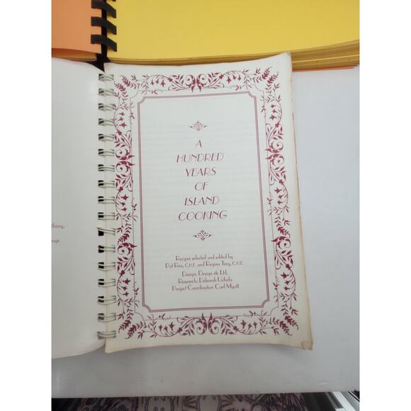 Vintage Hawaiian Spiral Bound Recipe Cookbooks Set of 4 - Picture 6 of 11